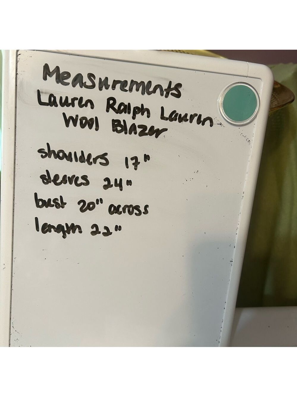 Lauren Ralph Lauren Women Wool Blazer 12 Gray Office Boxy 3 Button Work Career - Picture 8 of 8